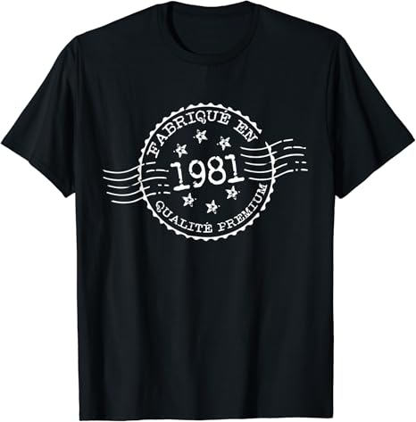 Anniversaire Cadeau Grand-père Anniversaire 40 ans Papa 1981 T-Shirt